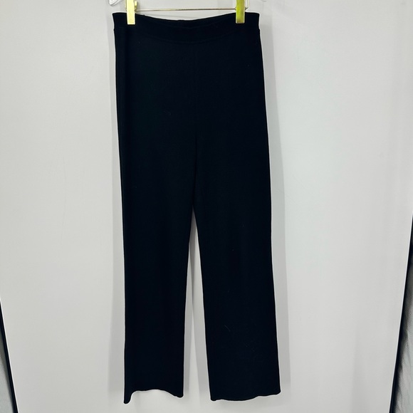 VTG Escada Wool Black Dress Pants Straight Leg Loose Fit Womens 38 | K314 - Picture 1 of 7